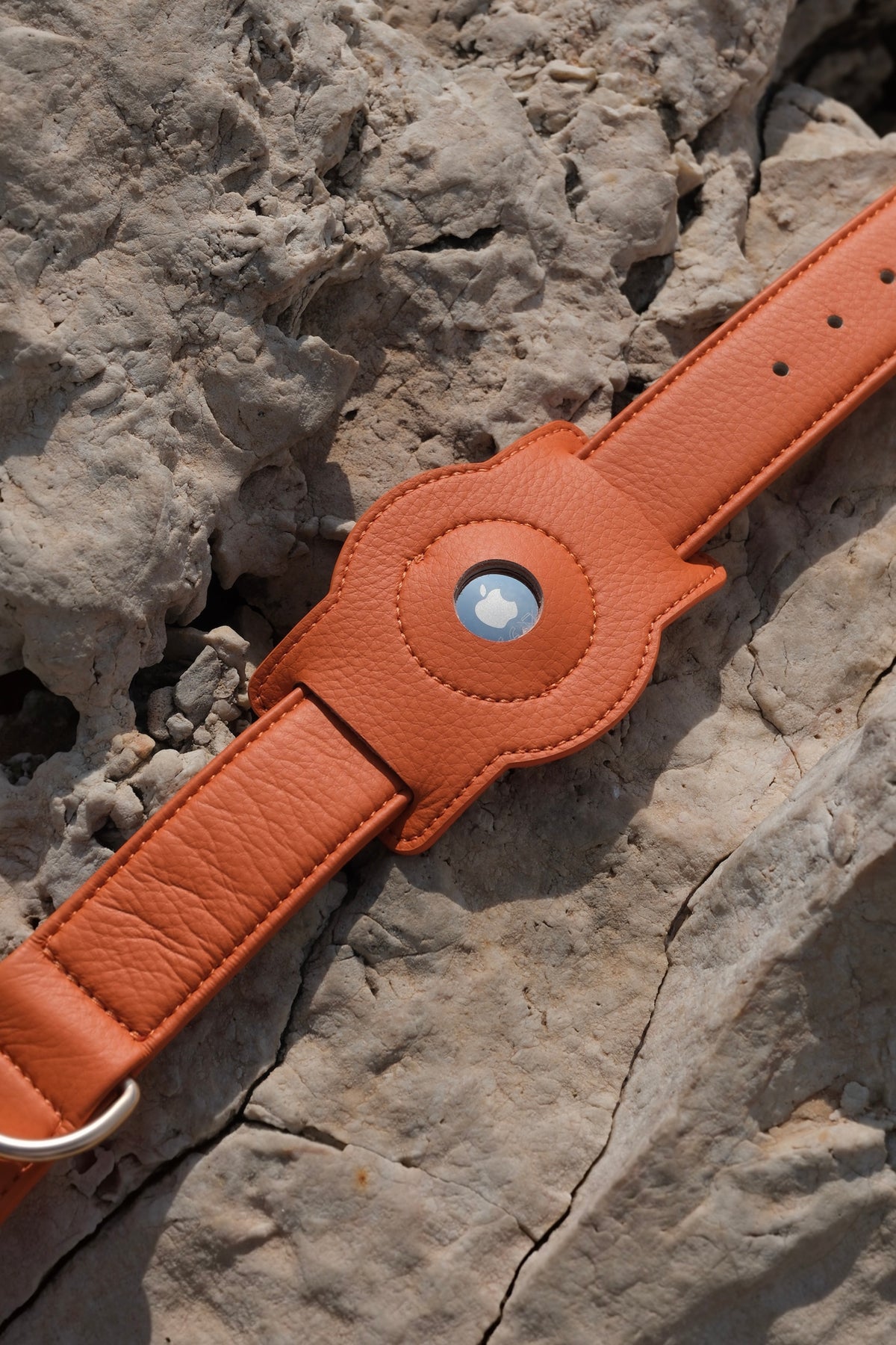Porte-AirTag pour chien - Orange