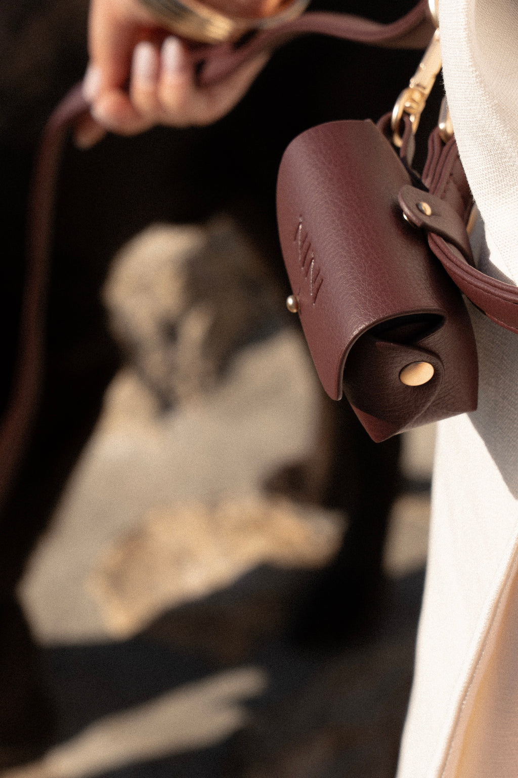 Poop bag Burgundy